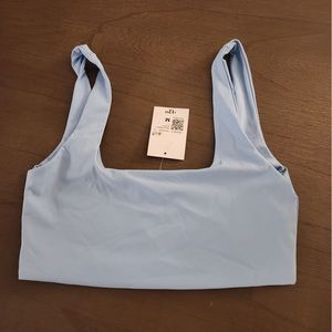 Baby blue Forever 21 soft crop top.